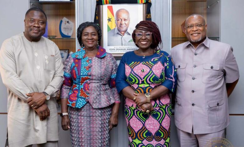 Jane Naana Opoku Agyemang begins working visits to women-led ministries