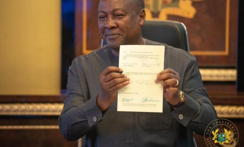 President Mahama abolishes COVID-19 levy