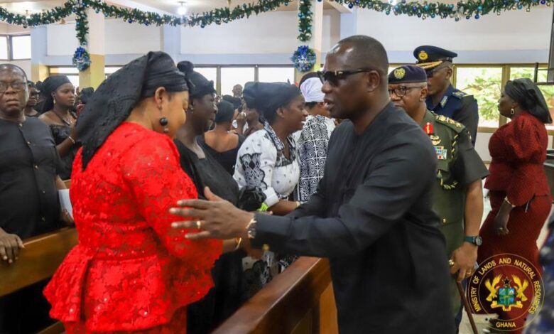 Lands Minister honours fallen NAIMOS soldier killed in Obuasi operation