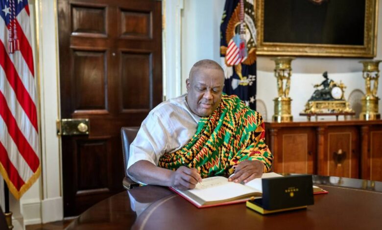 Ghana’s Ambassador Victor Smith Presents Credentials to President Trump