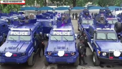 Mahama strengthens national security, hands 40 armoured vehicles to Ghana Police