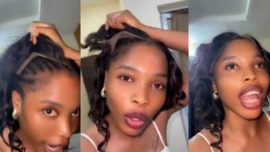 Woman shocked as thief attempts to steal her wig